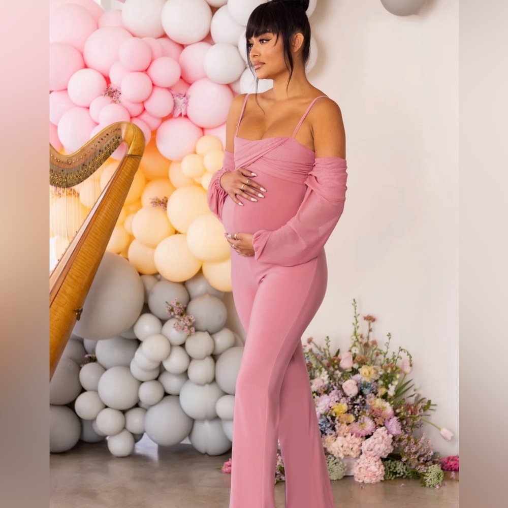 Club L Maternity Jumpsuit